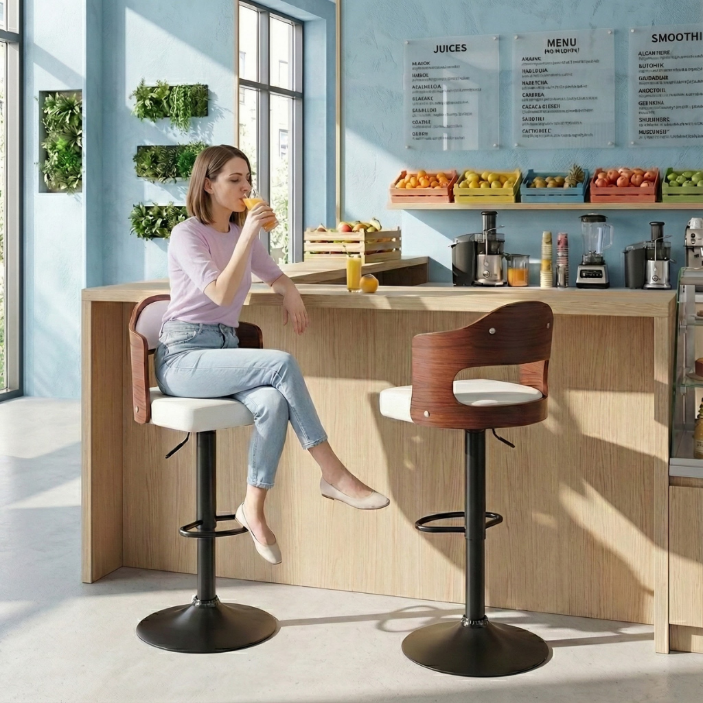 Stylish 2-Piece Bar Stool Set for Kitchen, Home Bar & Restaurant | Trufairs