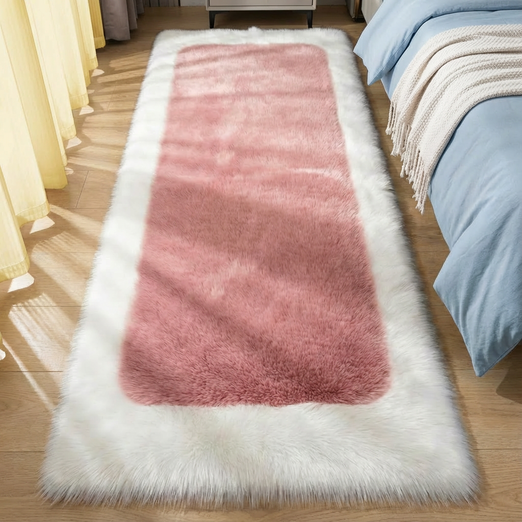 Soft & Fluffy Sheepskin Rug – Non-Slip, Machine Washable Faux Fur Carpet for Bedroom & Living Room | Trufairs