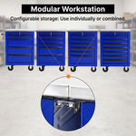 Steel tool box organizer - 0.5mm cold-rolled steel construction, rust-resistant finish