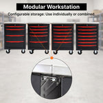 Steel tool box organizer - 0.5mm cold-rolled steel construction, rust-resistant finish