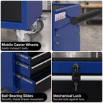 Steel tool box organizer - 0.5mm cold-rolled steel construction, rust-resistant finish
