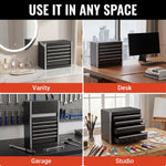 Steel tool box organizer - 0.5mm cold-rolled steel construction, rust-resistant finish