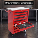 Tool box organizer drawer close-up showing EVA liner and non-slip foot pad