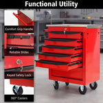 Compact tool box organizer shown in vanity, desk, garage, and studio settings