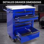 Steel tool box organizer compared to a fabric tool bag - feature comparison chart