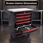 Steel tool box organizer compared to a fabric tool bag - feature comparison chart