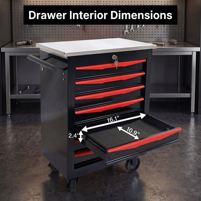 Steel tool box organizer compared to a fabric tool bag - feature comparison chart