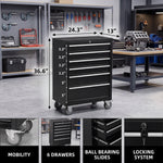 Steel tool box organizer compared to a fabric tool bag - feature comparison chart
