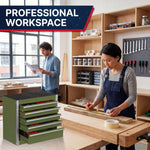 Steel tool box organizer compared to a fabric tool bag - feature comparison chart