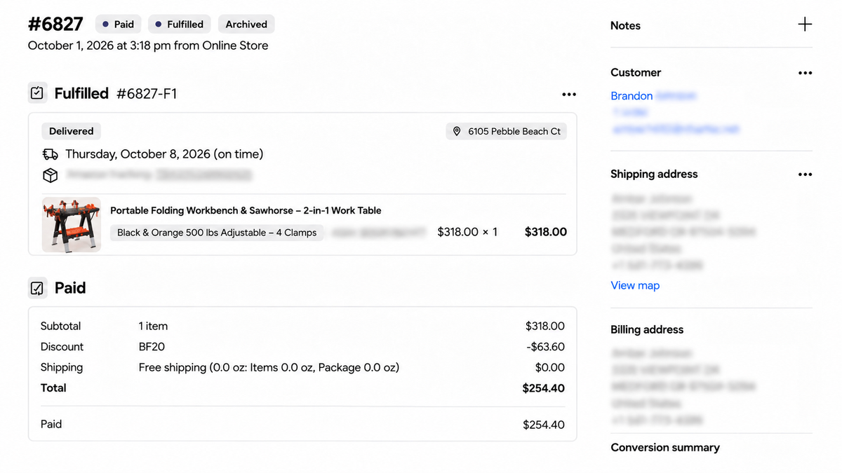 Portable Folding Workbench & Sawhorse – 2-in-1 Work Table customer review screenshot 2