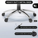 Cutaway of the 5.1-inch high-density foam seat cushion compared to a standard cushion