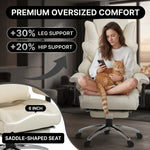 Infographic of the chair's vibration massage and heating system settings