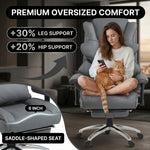 Infographic of the chair's vibration massage and heating system settings