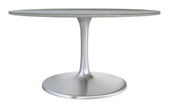 Star City Dining Table (60") Gray & Silver