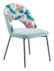 Bethpage Dining Chair (Set of 2) Multicolor Print & Green