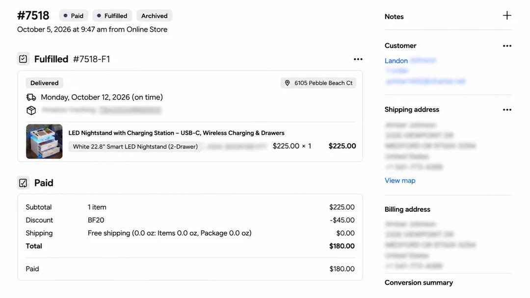 LED Nightstand With Charging Station – USB-C, Wireless Charging & Drawers customer review screenshot 2
