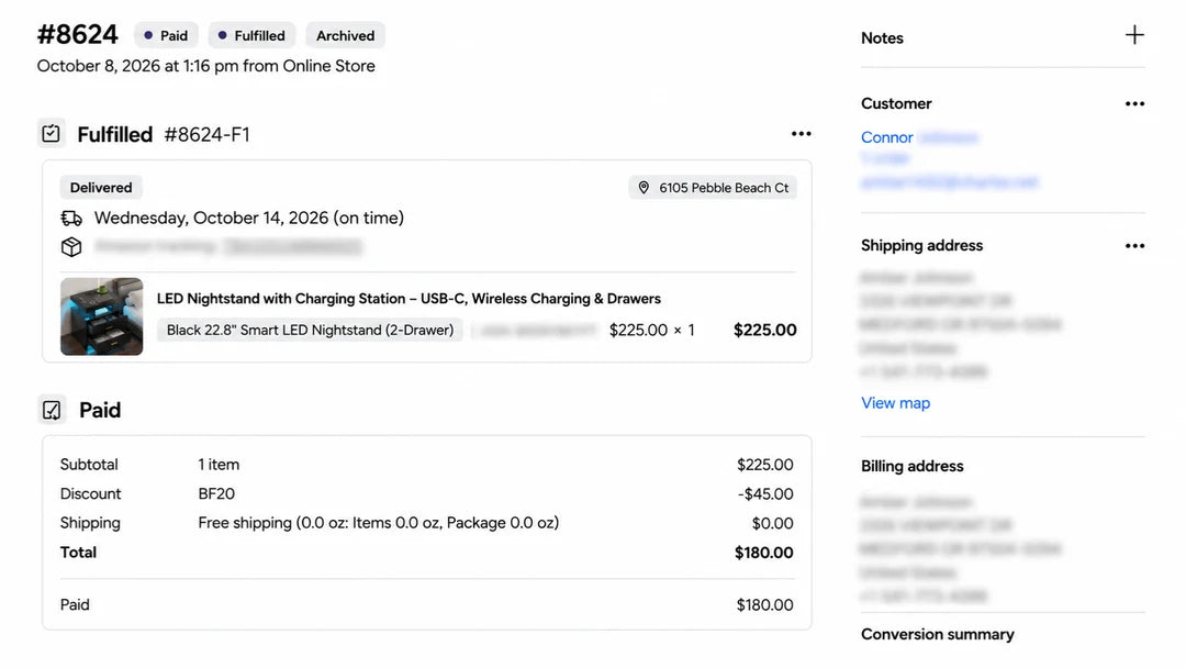 LED Nightstand With Charging Station – USB-C, Wireless Charging & Drawers customer review screenshot 4