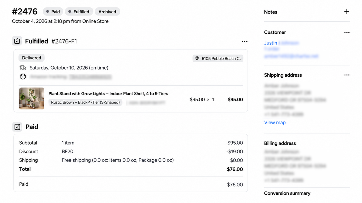 Plant Stand with Grow Lights – Indoor Plant Shelf, 4 to 9 Tiers customer review screenshot 4