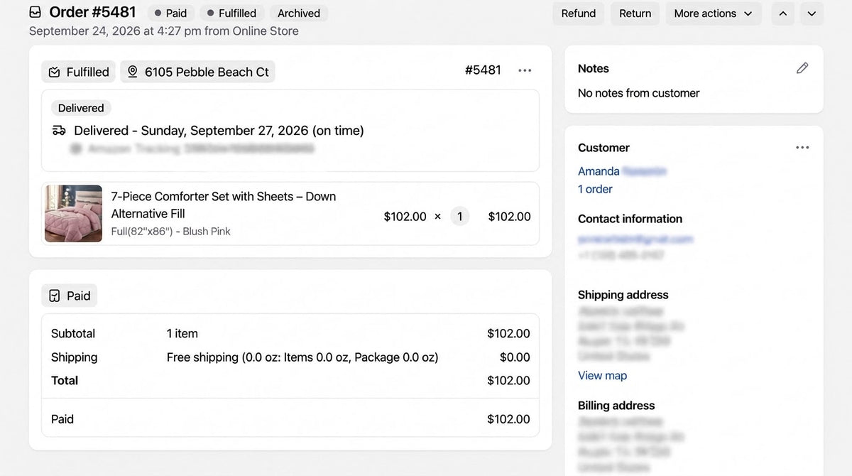 7-Piece Comforter Set with Sheets – Down Alternative Fill customer review screenshot 6