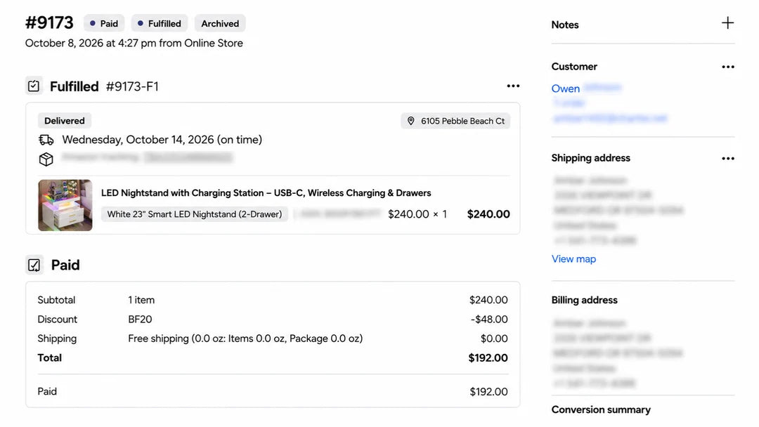 LED Nightstand With Charging Station – USB-C, Wireless Charging & Drawers customer review screenshot 6