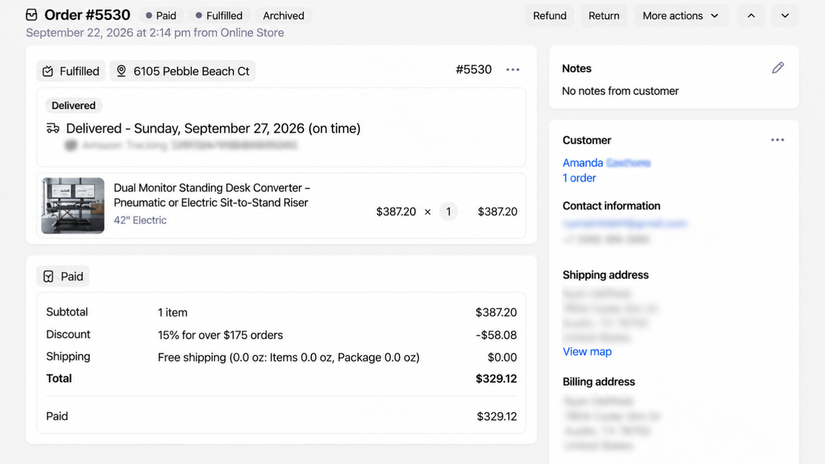 Dual Monitor Standing Desk Converter – Pneumatic or Electric Sit-to-Stand Riser customer review screenshot 6