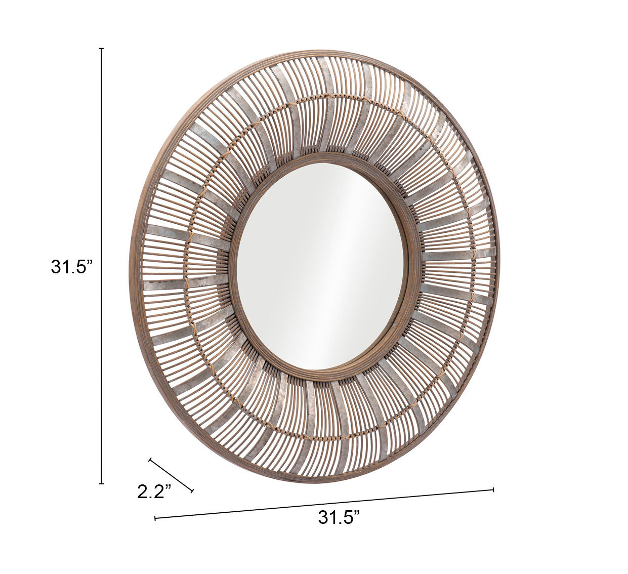 Toto Mirror Antique Brown