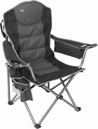Fully padded seat and backrest detail of camping chair