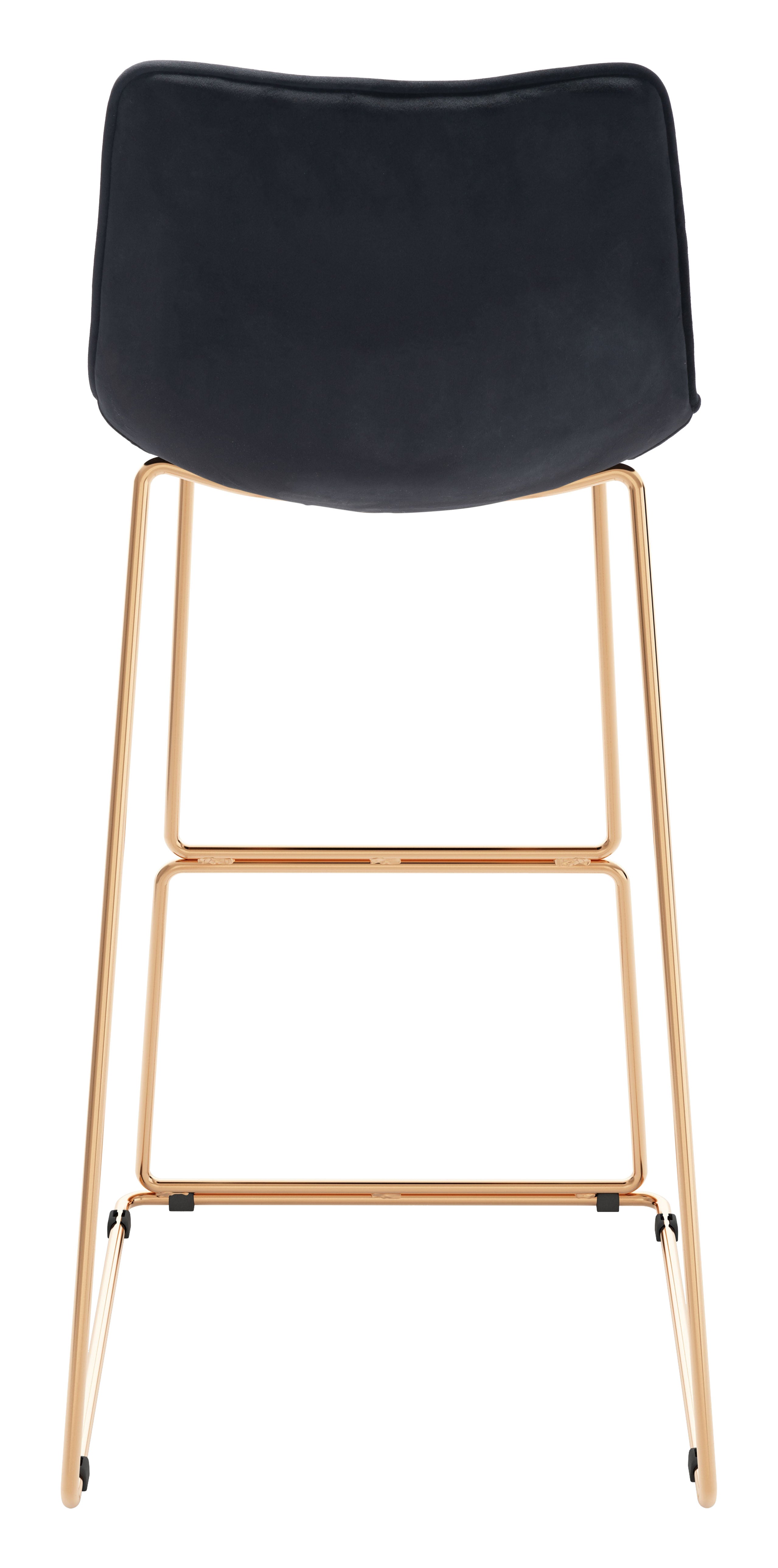 Adele Barstool (Set of 2) Black & Gold