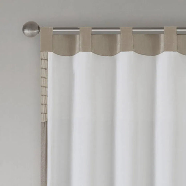 Polyoni Pintuck Curtain Panel(Only 1 Pc Panel)