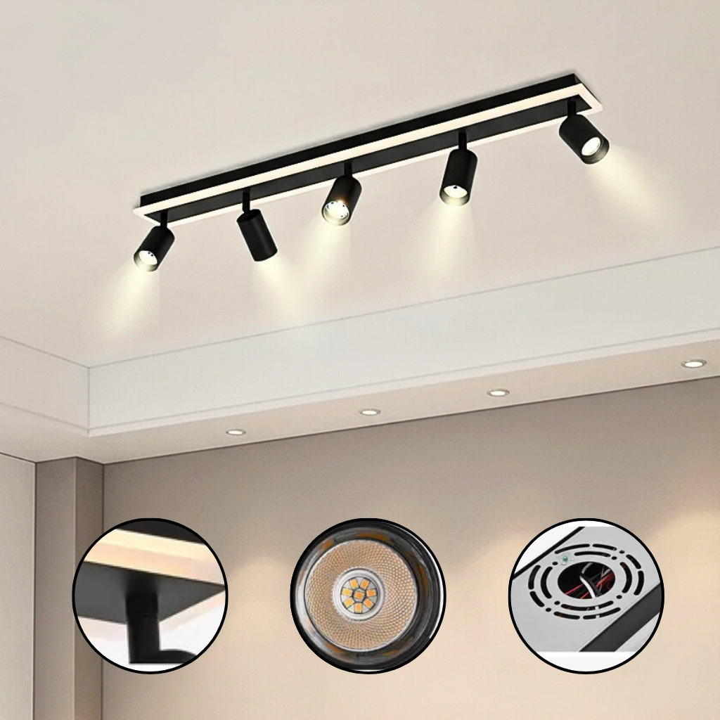 3-Lights LED Track Lighting Fixtures for Kitchen, Bathroom & Living Room | Trufairs