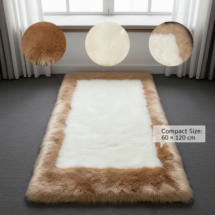 Soft & Fluffy Sheepskin Rug – Non-Slip, Machine Washable Faux Fur Carpet for Bedroom & Living Room | Trufairs