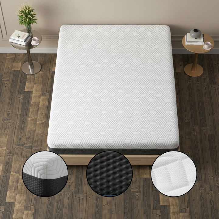 Omne Fria 8 Inch Queen Firm Mattress With Cooling Cover