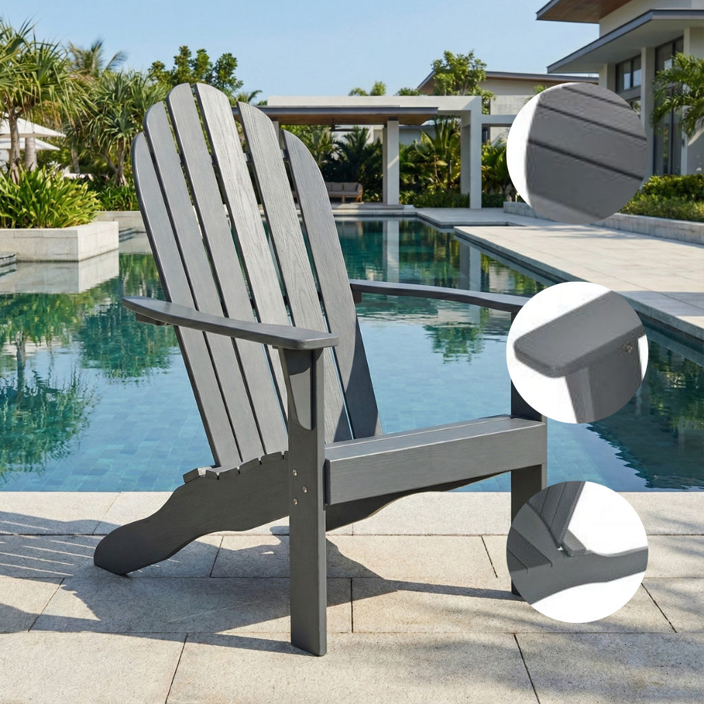 Ergonomic Wooden Outdoor Lounge Chair – Weather-Resistant Garden & Patio Seating | Premium Yard Furniture | Trufairs