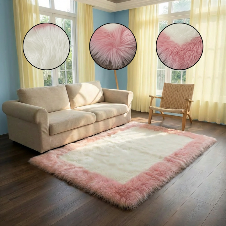 Soft & Fluffy Sheepskin Rug – Non-Slip, Machine Washable Faux Fur Carpet for Bedroom & Living Room | Trufairs