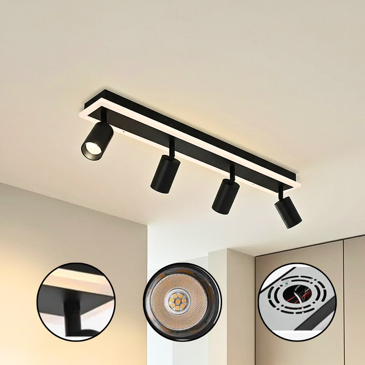 3-Lights LED Track Lighting Fixtures for Kitchen, Bathroom & Living Room | Trufairs