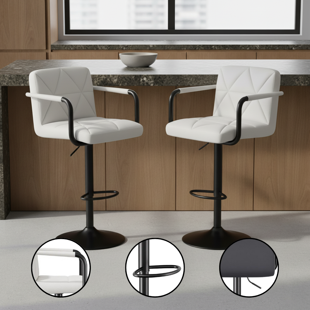 Adjustable Height Bar Counter Chair for Kitchen Islands & Open Dining Rooms | Trufairs