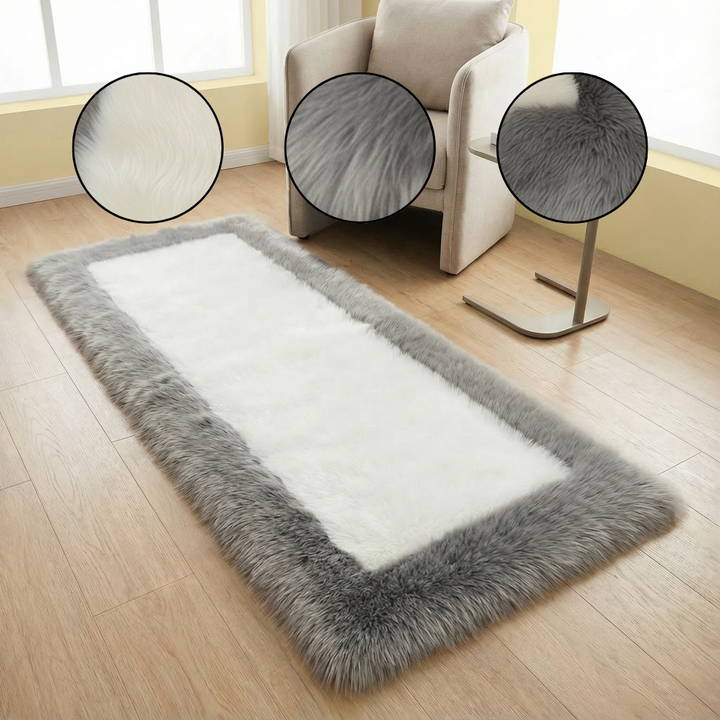Soft & Fluffy Sheepskin Rug – Non-Slip, Machine Washable Faux Fur Carpet for Bedroom & Living Room | Trufairs