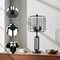 26"H BLACK INDUSTRIAL WIRE CAGE TABLE LAMP W/ EDISON BULB (1PCS/CNT)(2.96/14.43)