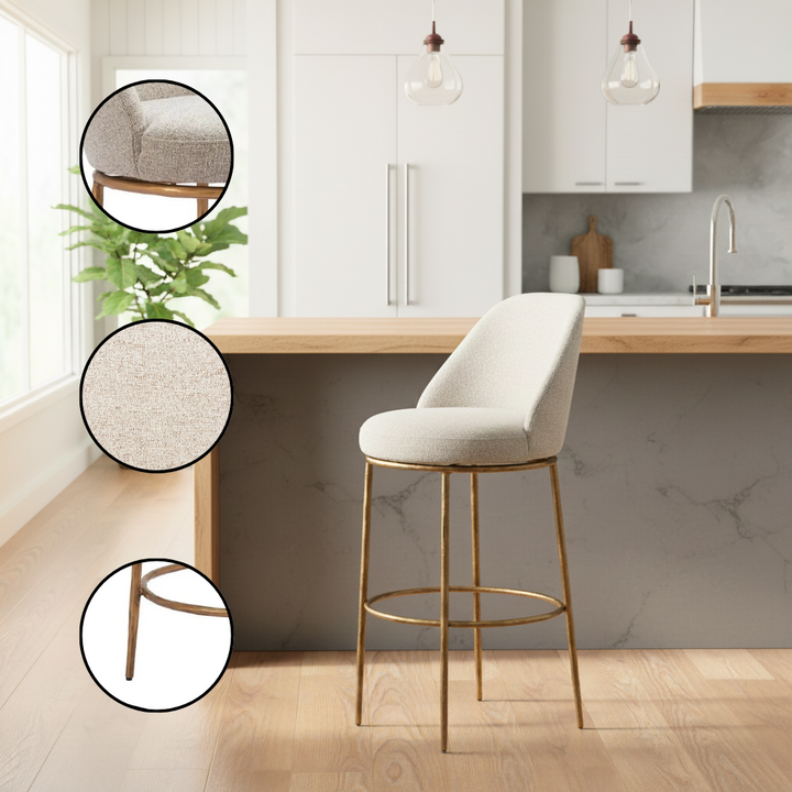 Luxury Swivel Bar Stool – Stylish Elevated Seating | Bar Furniture | Trufairs