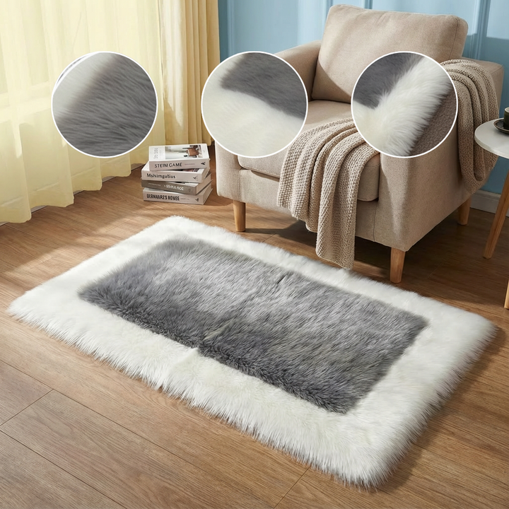 Soft & Fluffy Sheepskin Rug – Non-Slip, Machine Washable Faux Fur Carpet for Bedroom & Living Room | Trufairs