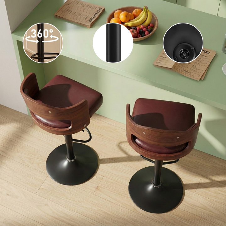 Stylish 2-Piece Bar Stool Set for Kitchen, Home Bar & Restaurant | Trufairs