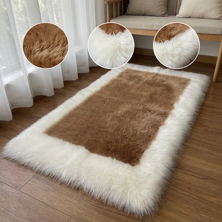 Soft & Fluffy Sheepskin Rug – Non-Slip, Machine Washable Faux Fur Carpet for Bedroom & Living Room | Trufairs