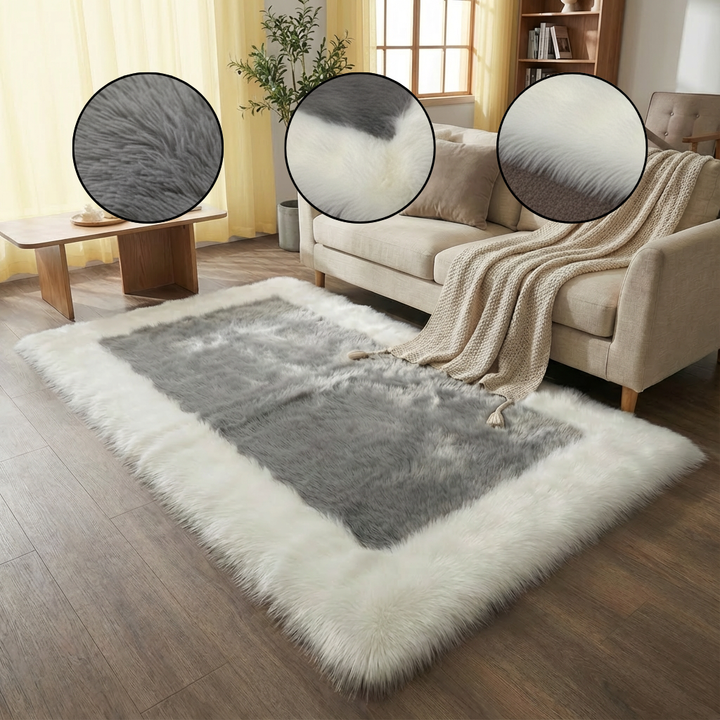 Soft & Fluffy Sheepskin Rug – Non-Slip, Machine Washable Faux Fur Carpet for Bedroom & Living Room | Trufairs