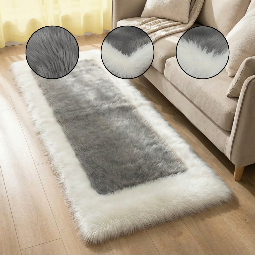 Soft & Fluffy Sheepskin Rug – Non-Slip, Machine Washable Faux Fur Carpet for Bedroom & Living Room | Trufairs