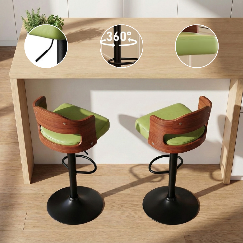 Stylish 2-Piece Bar Stool Set for Kitchen, Home Bar & Restaurant | Trufairs