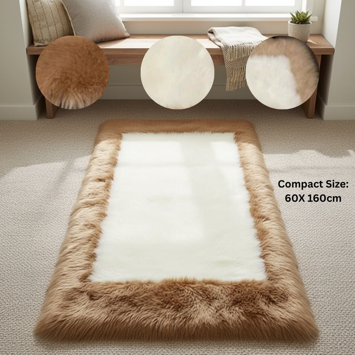 Soft & Fluffy Sheepskin Rug – Non-Slip, Machine Washable Faux Fur Carpet for Bedroom & Living Room | Trufairs