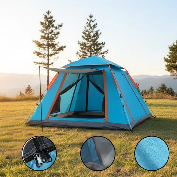 4-5 Person Pop Up Camping Tent with Instant Setup, Waterproof & Windproof | Trufairs