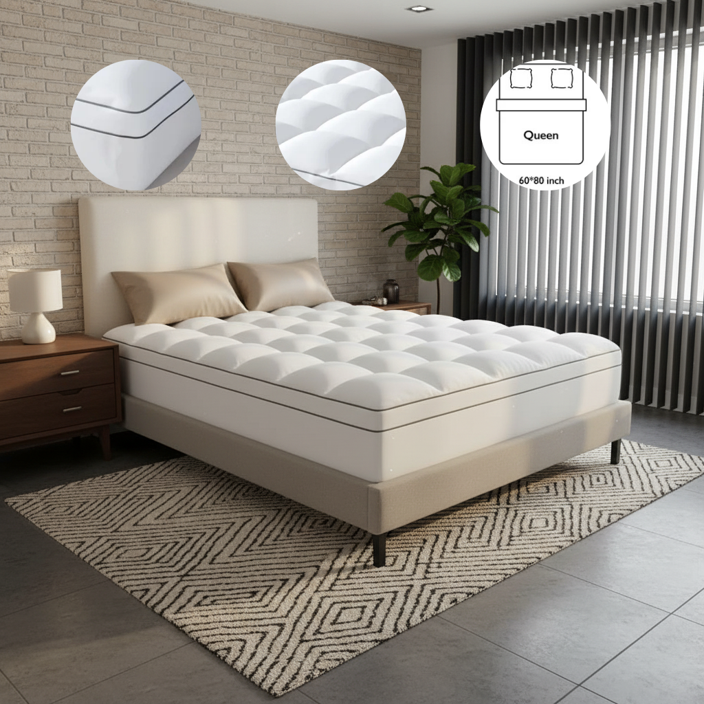 Premium Memory Foam Mattress with Soft Polyester Cover – Cloud-Like Comfort for Deep Sleep | Trufairs