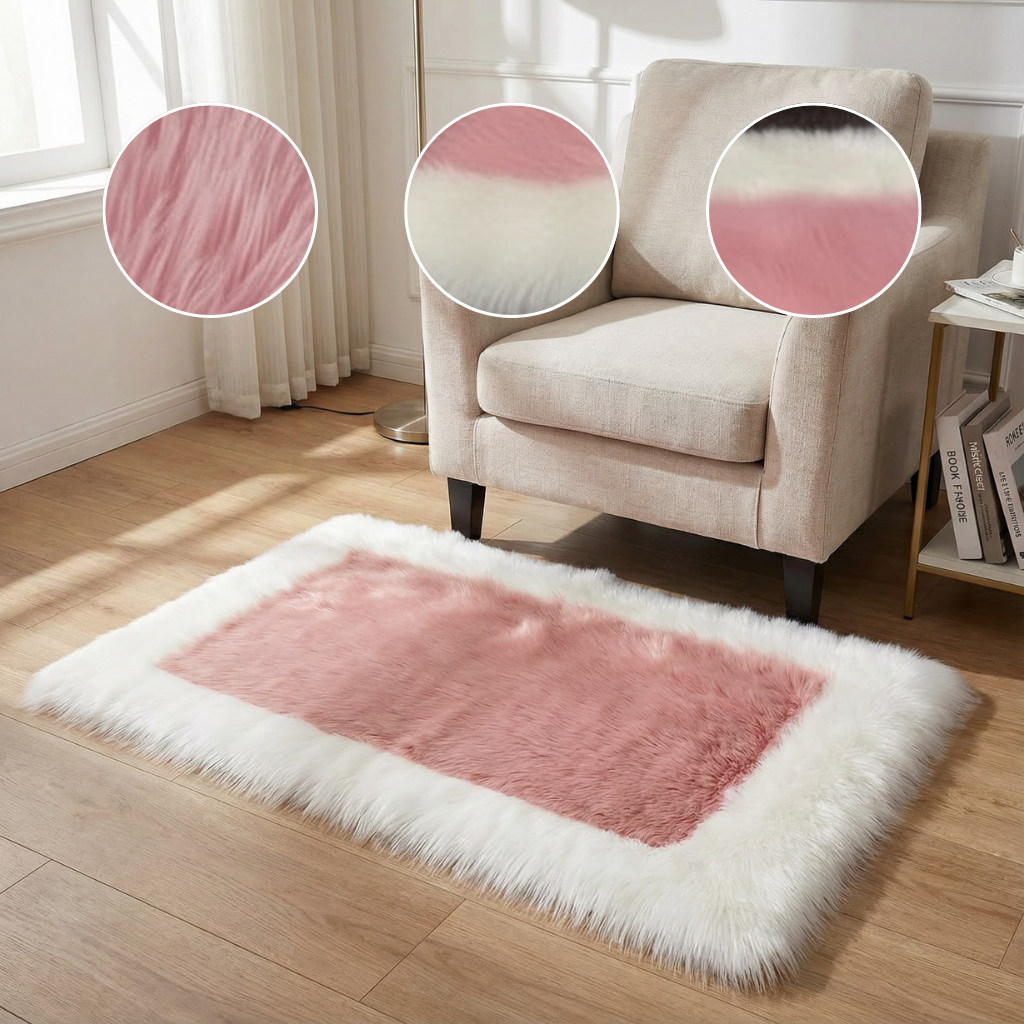 Soft & Fluffy Sheepskin Rug – Non-Slip, Machine Washable Faux Fur Carpet for Bedroom & Living Room | Trufairs