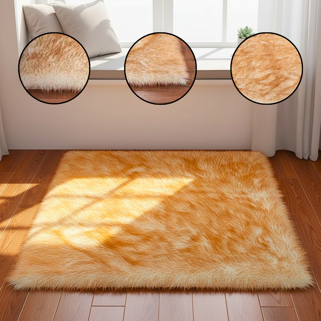 Long Imitation Wool Plush Rug – Cozy Soft Accent Carpet | Bedroom & Living Room Decor | Trufairs